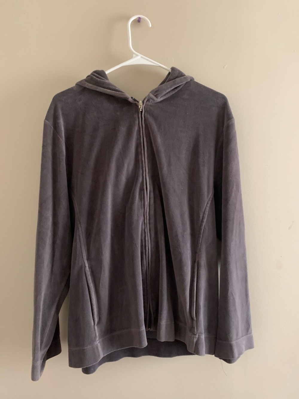 Bobbie Brooks Gray Hooded Zip Jacket